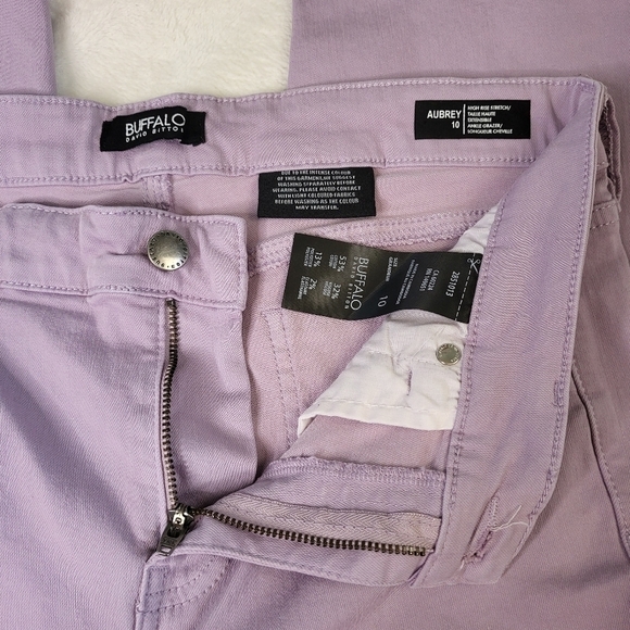 Buffalo Aubrey High Rise Stretch Ankle Grazer. Purple Size 10 - Picture 10 of 11